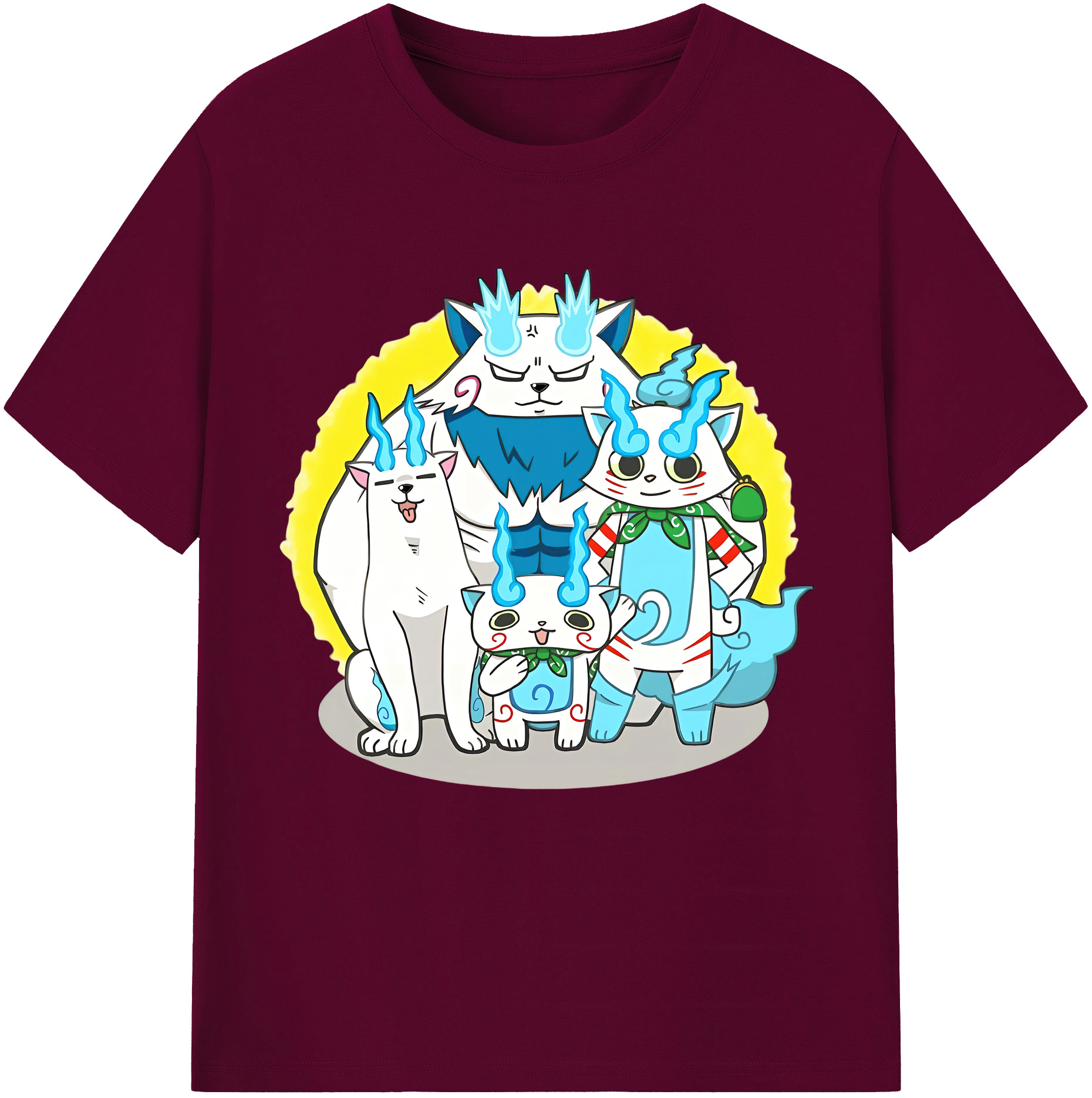 （画像用） 妖怪ウォッチ Yo-kai Watch レディースカジュアルプリントTシャツ（綿100％）
